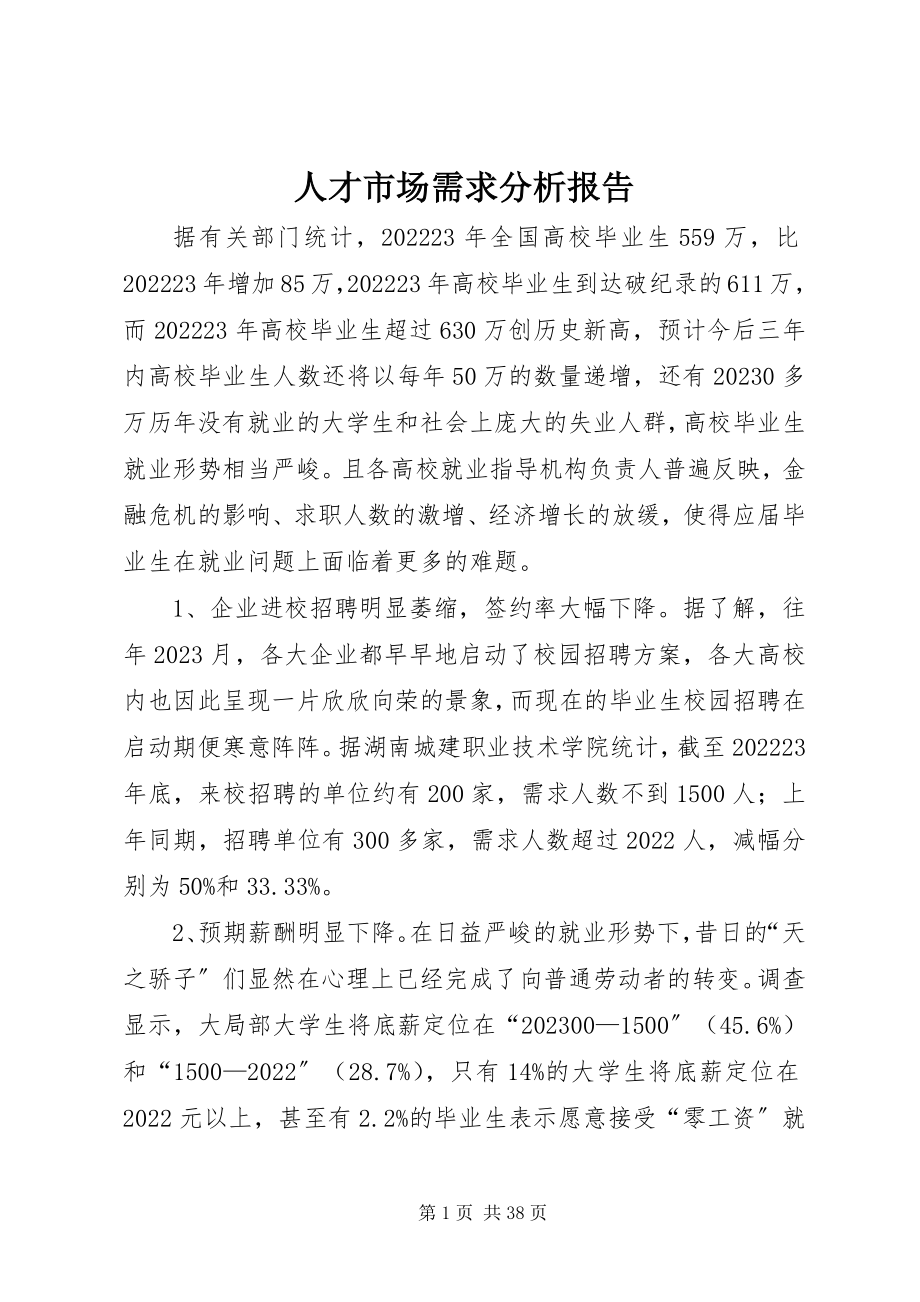 2023年人才市场需求分析报告.docx_第1页