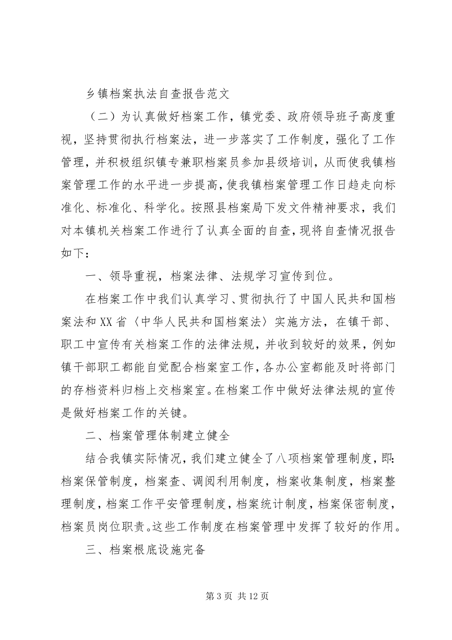 2023年乡镇档案执法自查报告.docx_第3页