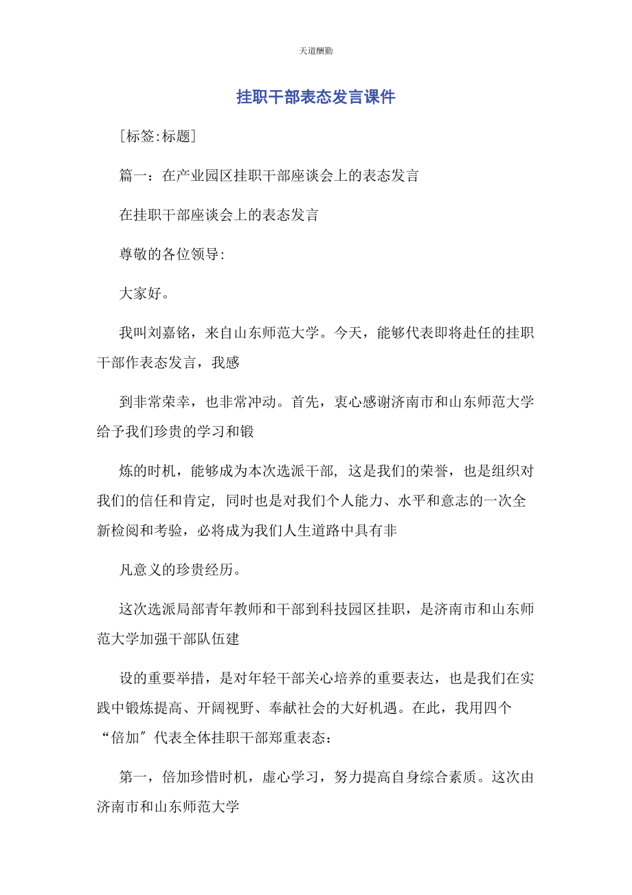 2023年挂职干部表态发言课件范文.docx_第1页