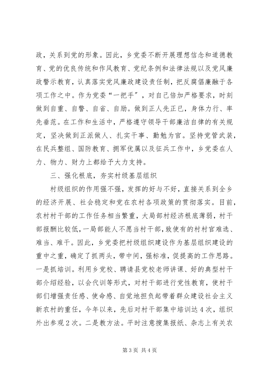 2023年乡镇党委履行基层党建责任制专项述职报告.docx_第3页