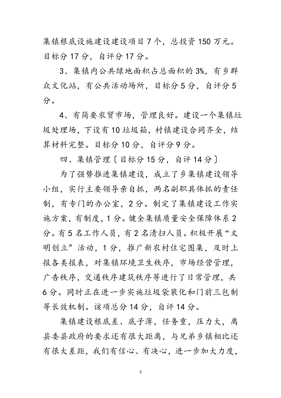 2023年乡集镇建设自评报告范文.doc_第3页