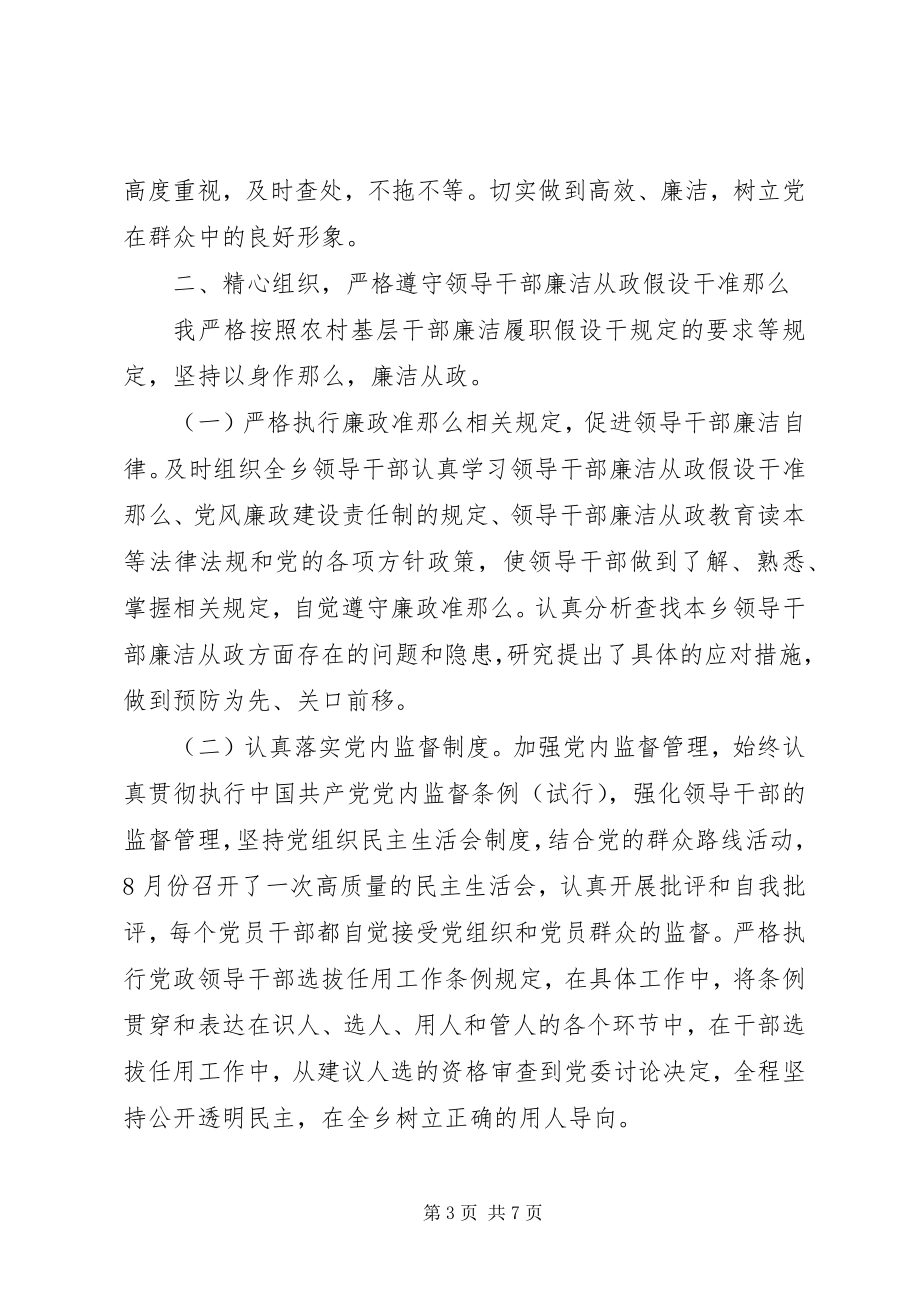 2023年乡镇党委书记述责述廉述效报告.docx_第3页