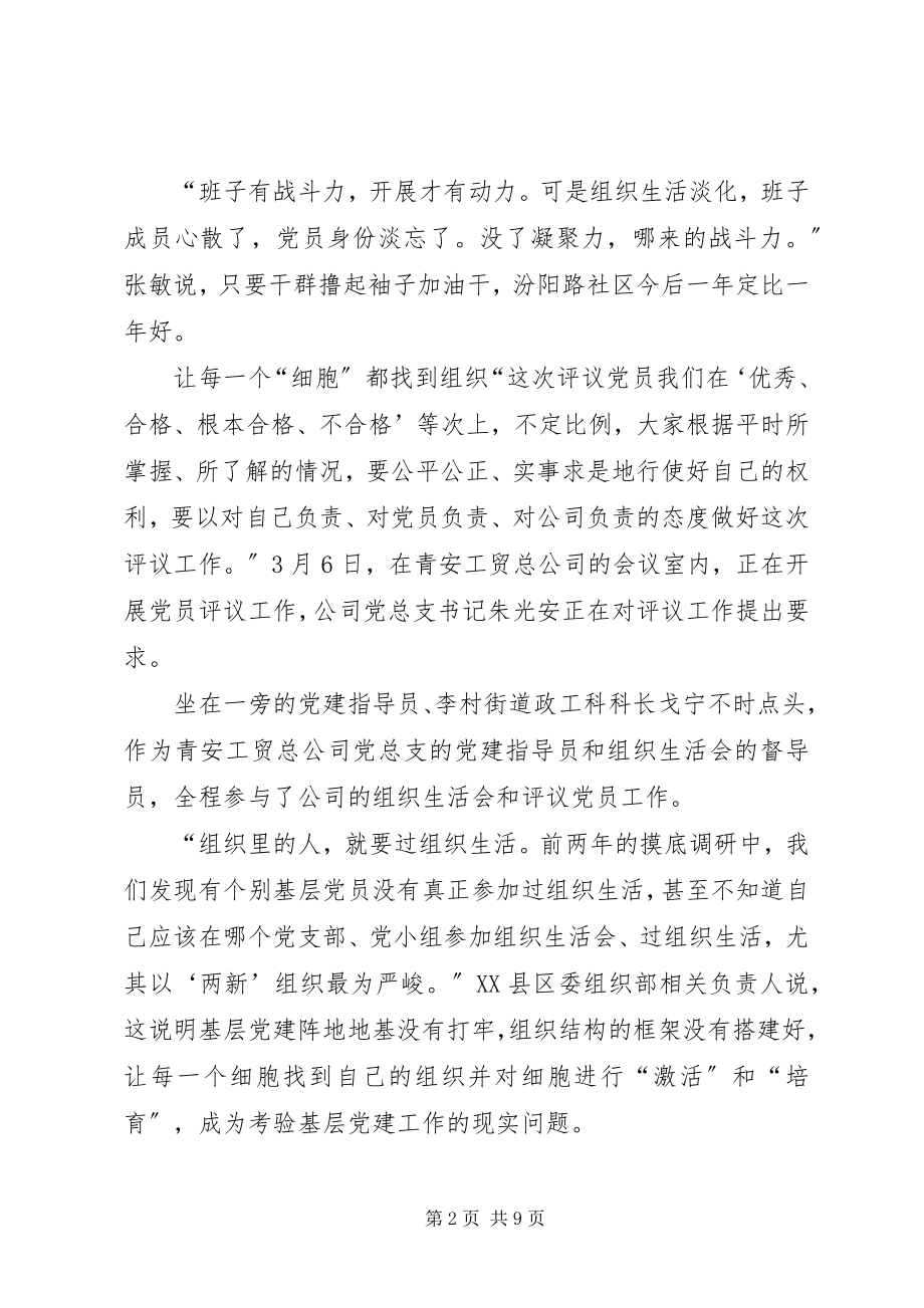 2023年专题组织生活情况报告组织生活会情况汇报.docx_第2页