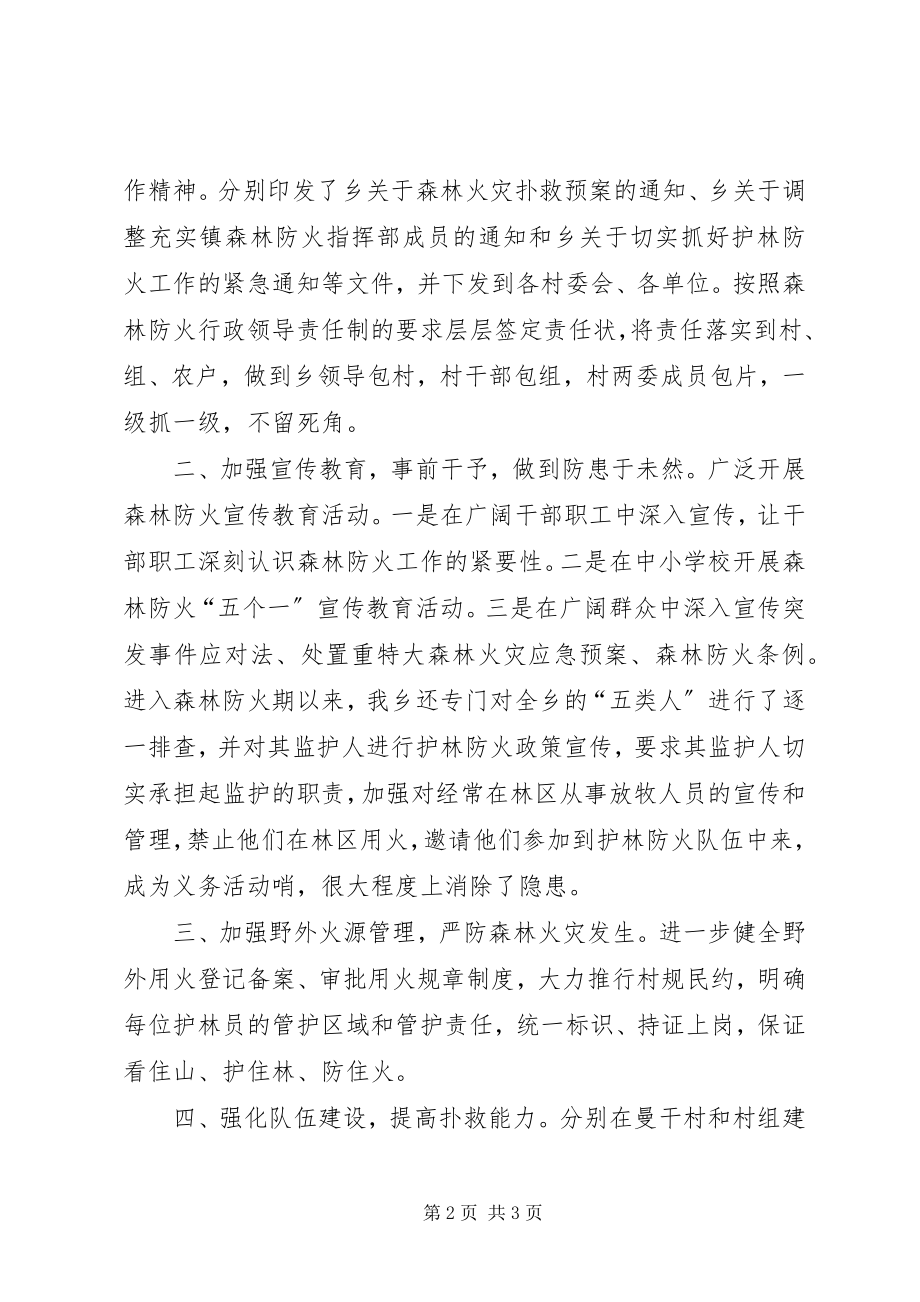 2023年乡森林防火工作自查报告.docx_第2页