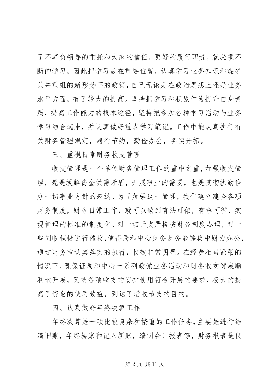 2023年个人财务工作总结报告.docx_第2页