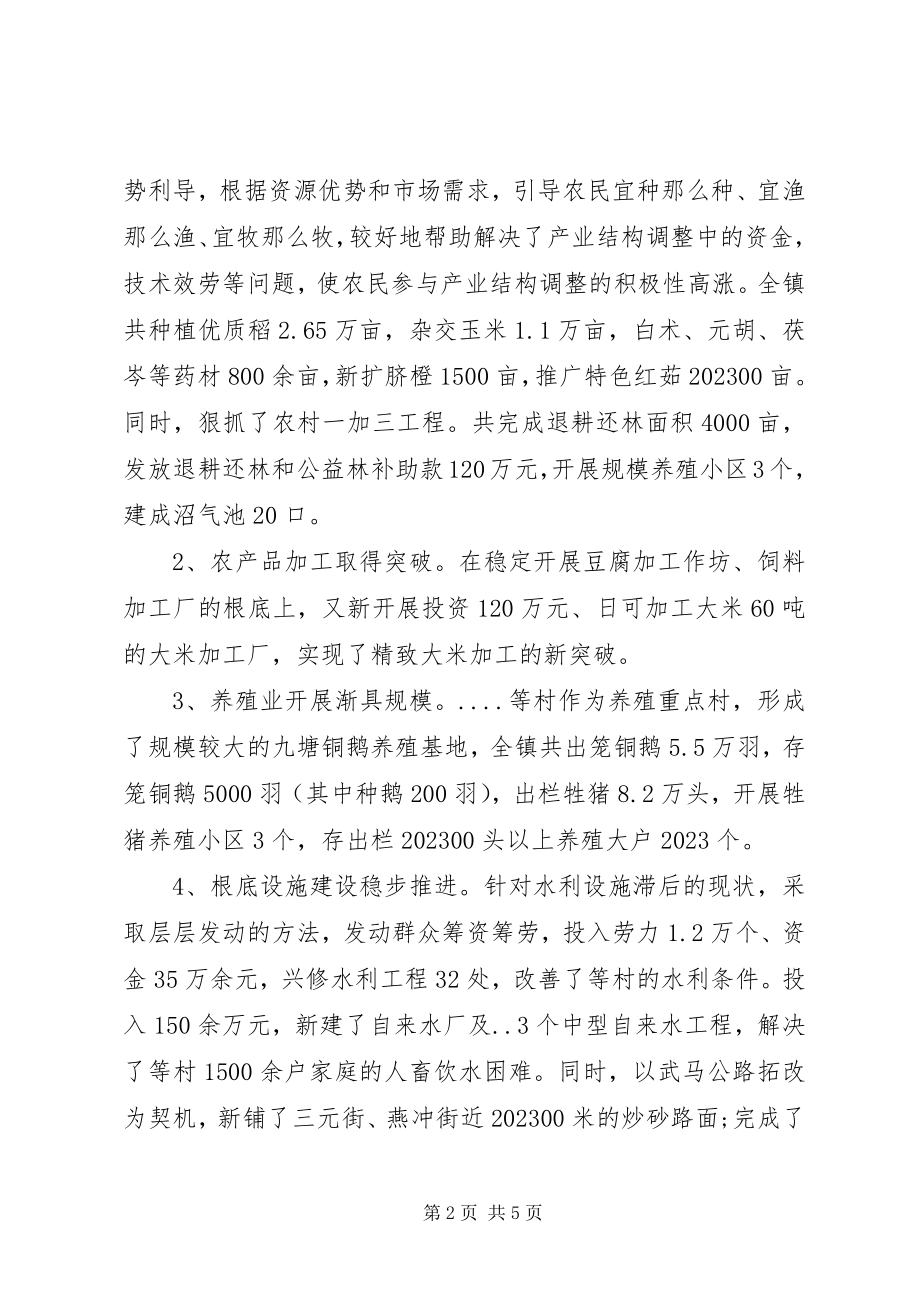 2023年乡镇分管农业副镇长述职述廉报告.docx_第2页