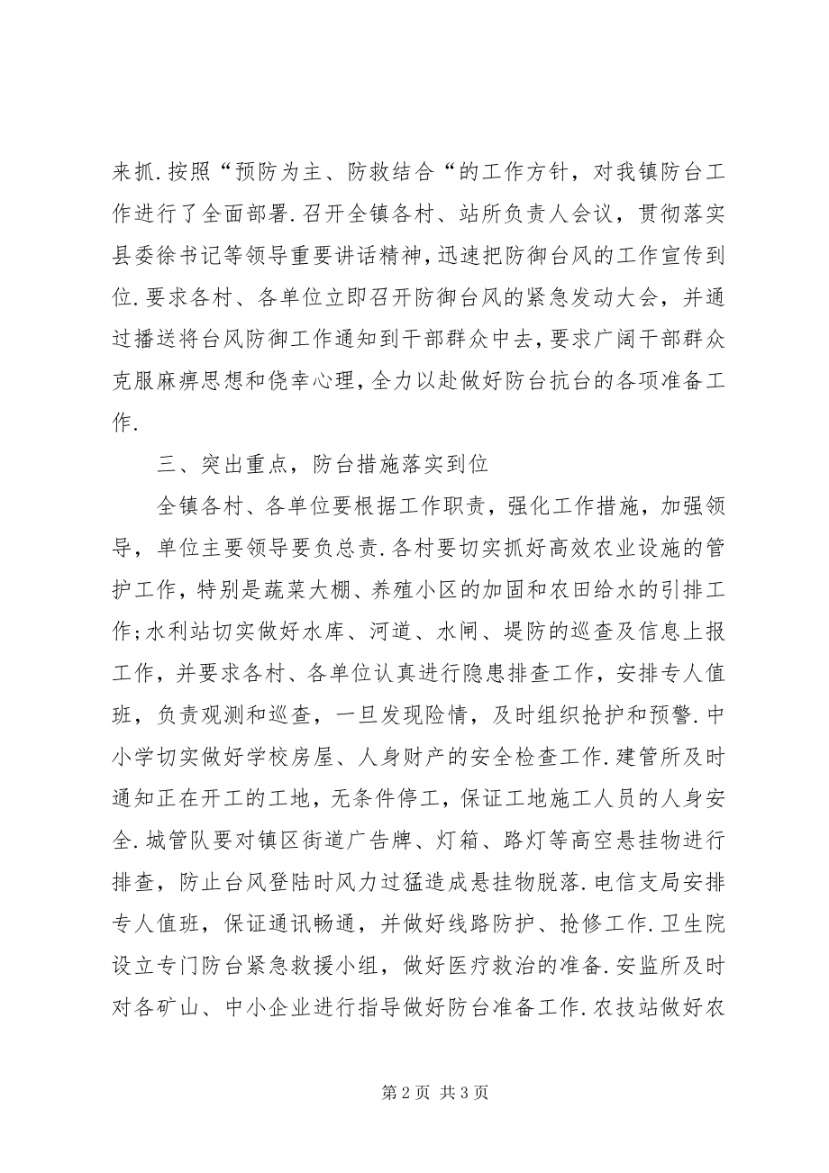 2023年乡镇防汛防台情况总结报告总结报告的及范文.docx_第2页