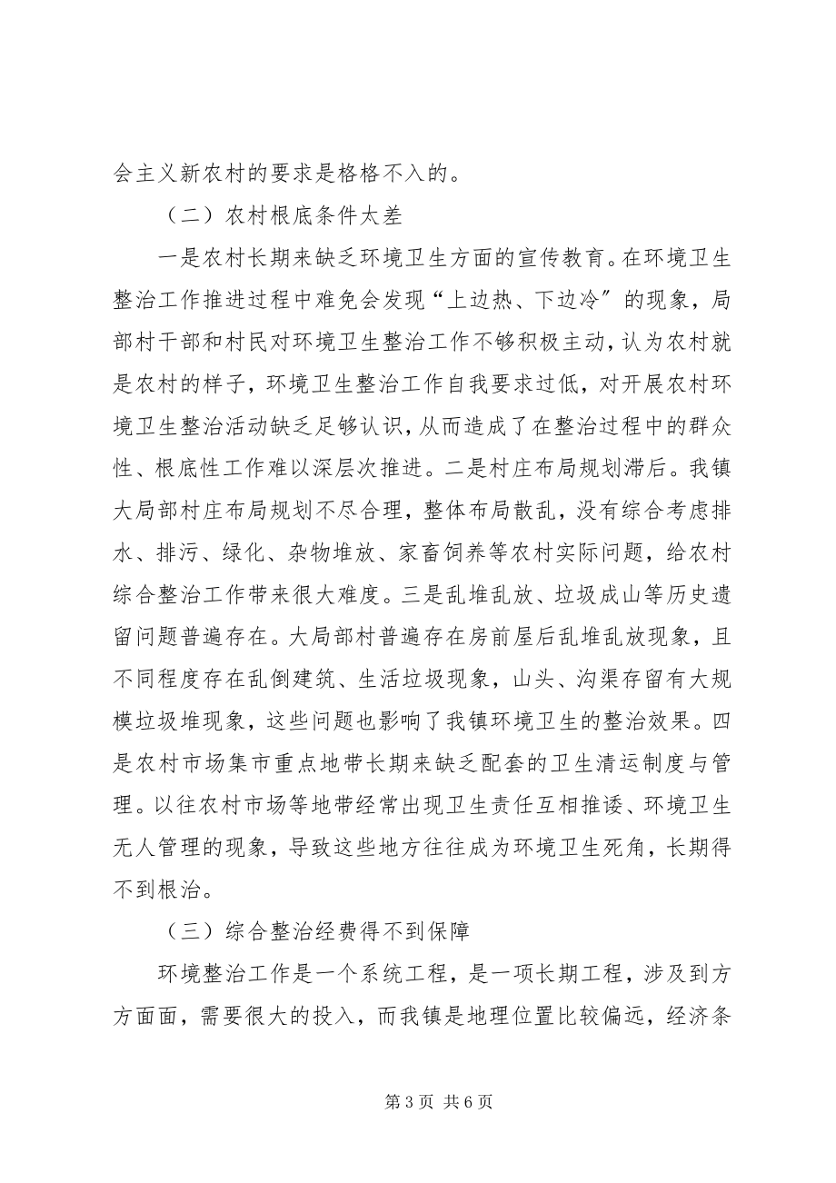 2023年乡镇环境卫生整治工作调研报告.docx_第3页