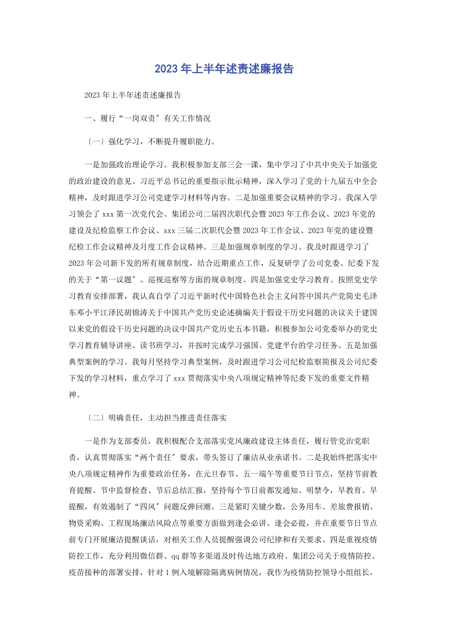 2023年上半述责述廉报告.docx_第1页