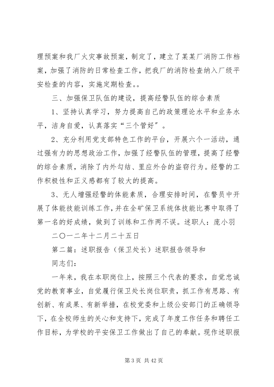 2023年保卫系统述职报告新编.docx_第3页