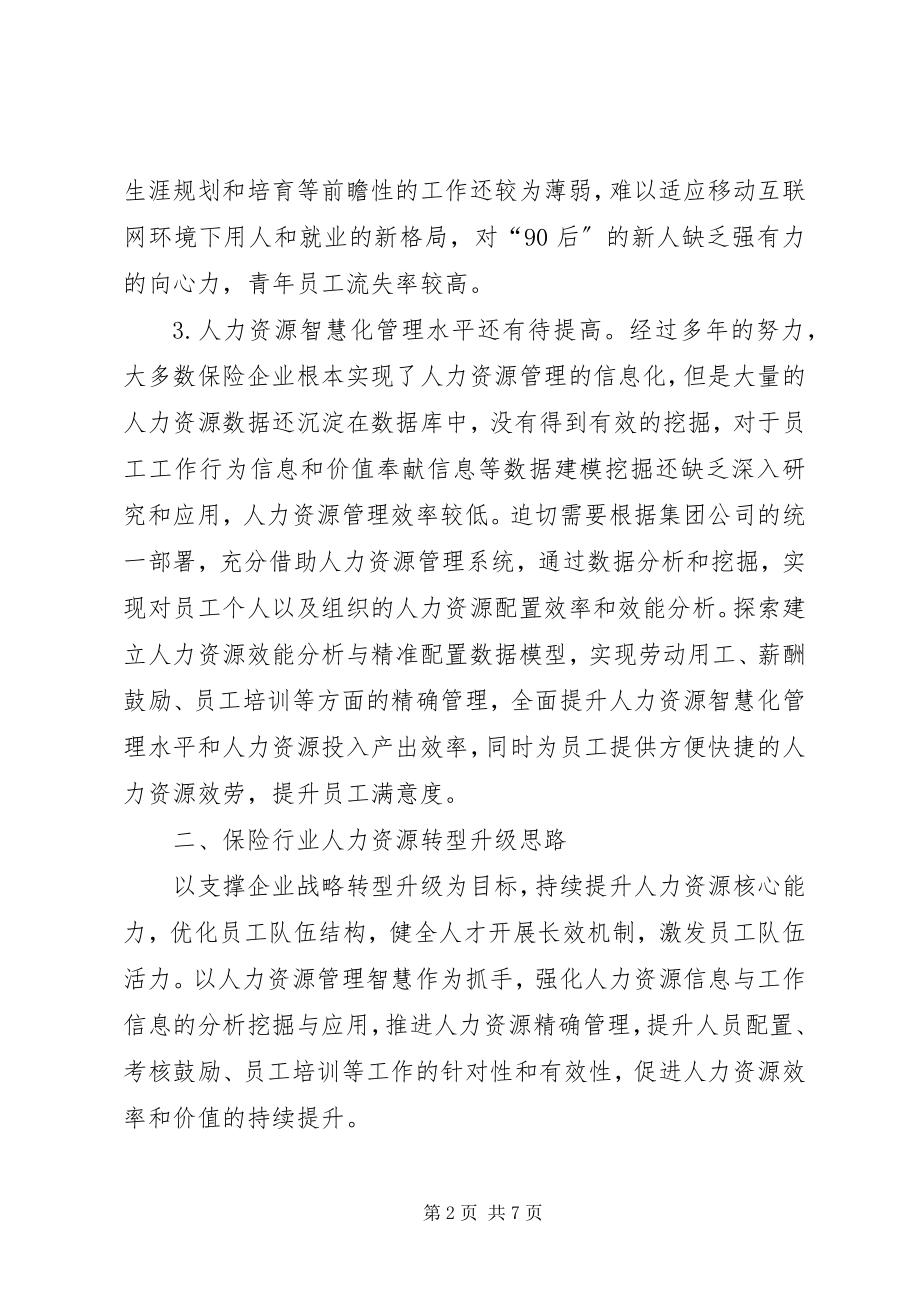 2023年保险行业人力资源转型升级的思路新编.docx_第2页