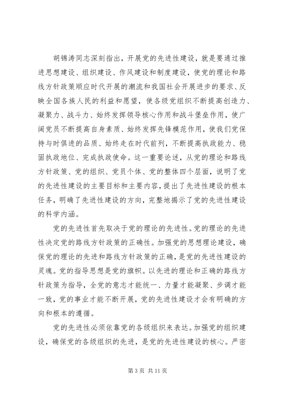 2023年党的先进性建设几个问题报告.docx_第3页