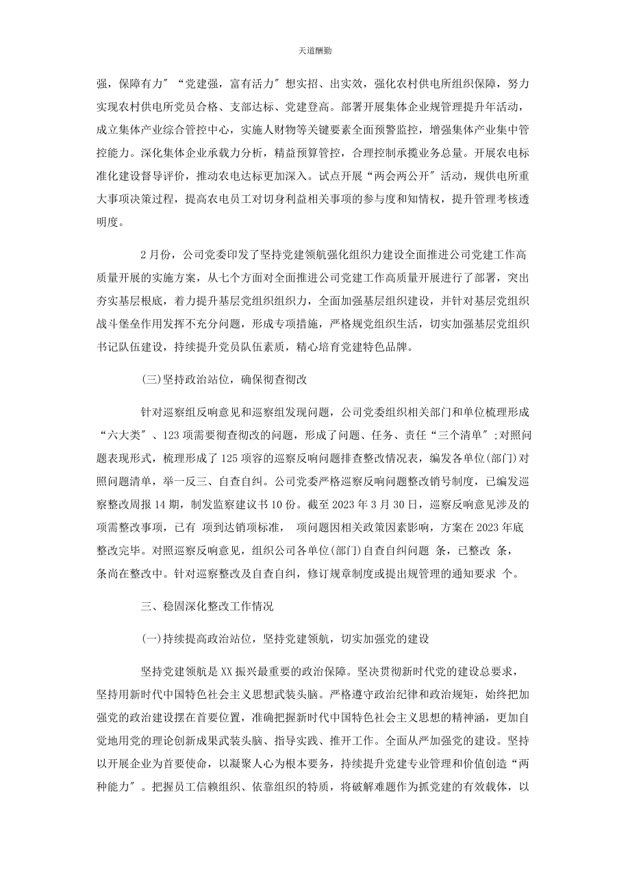 2023年党组织主要负责人组织落实巡察整改情况报告2.docx_第3页