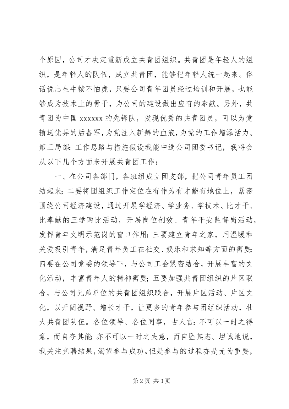 2023年公司团委书记某年竞职报告.docx_第2页