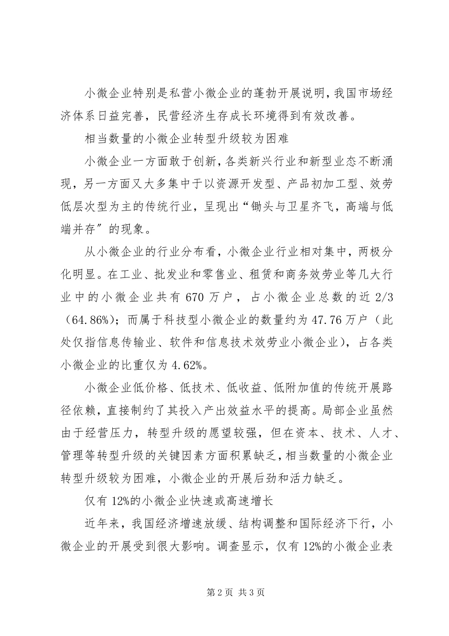 2023年全国小微企业发展情况报告摘要小编整理.docx_第2页