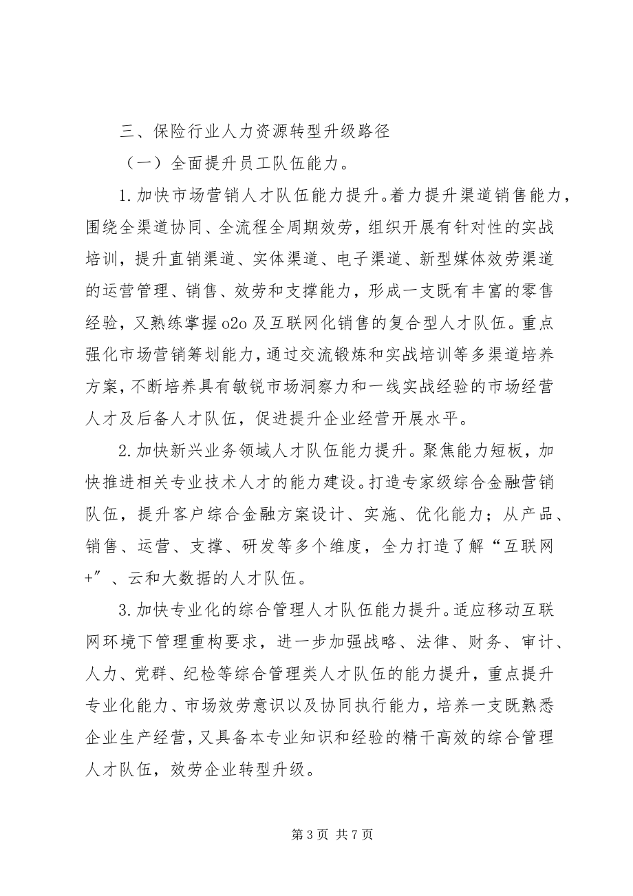 2023年保险行业人力资源转型升级研究新编.docx_第3页