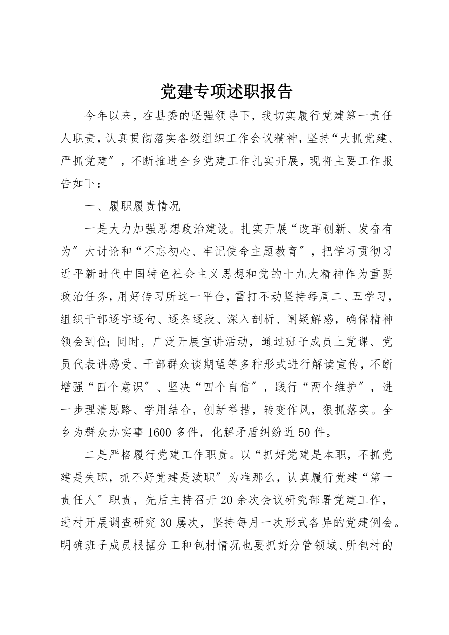 2023年党建专项述职报告.docx_第1页