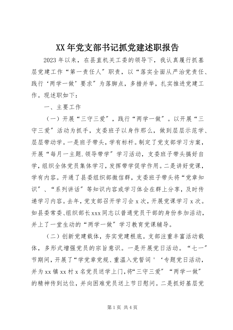 2023年党支部书记抓党建述职报告2.docx_第1页