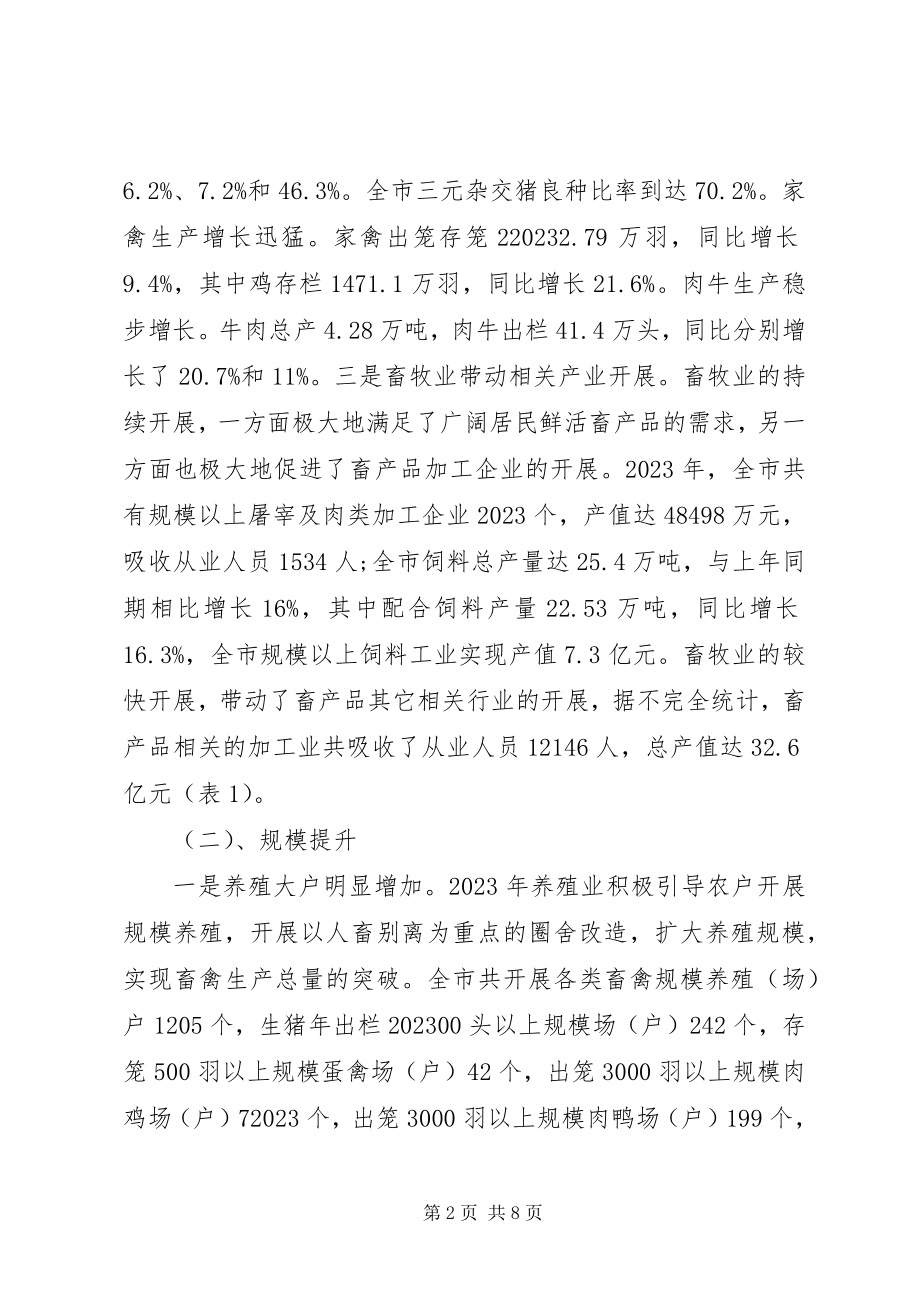 2023年全市畜牧业发展情况调研报告.docx_第2页