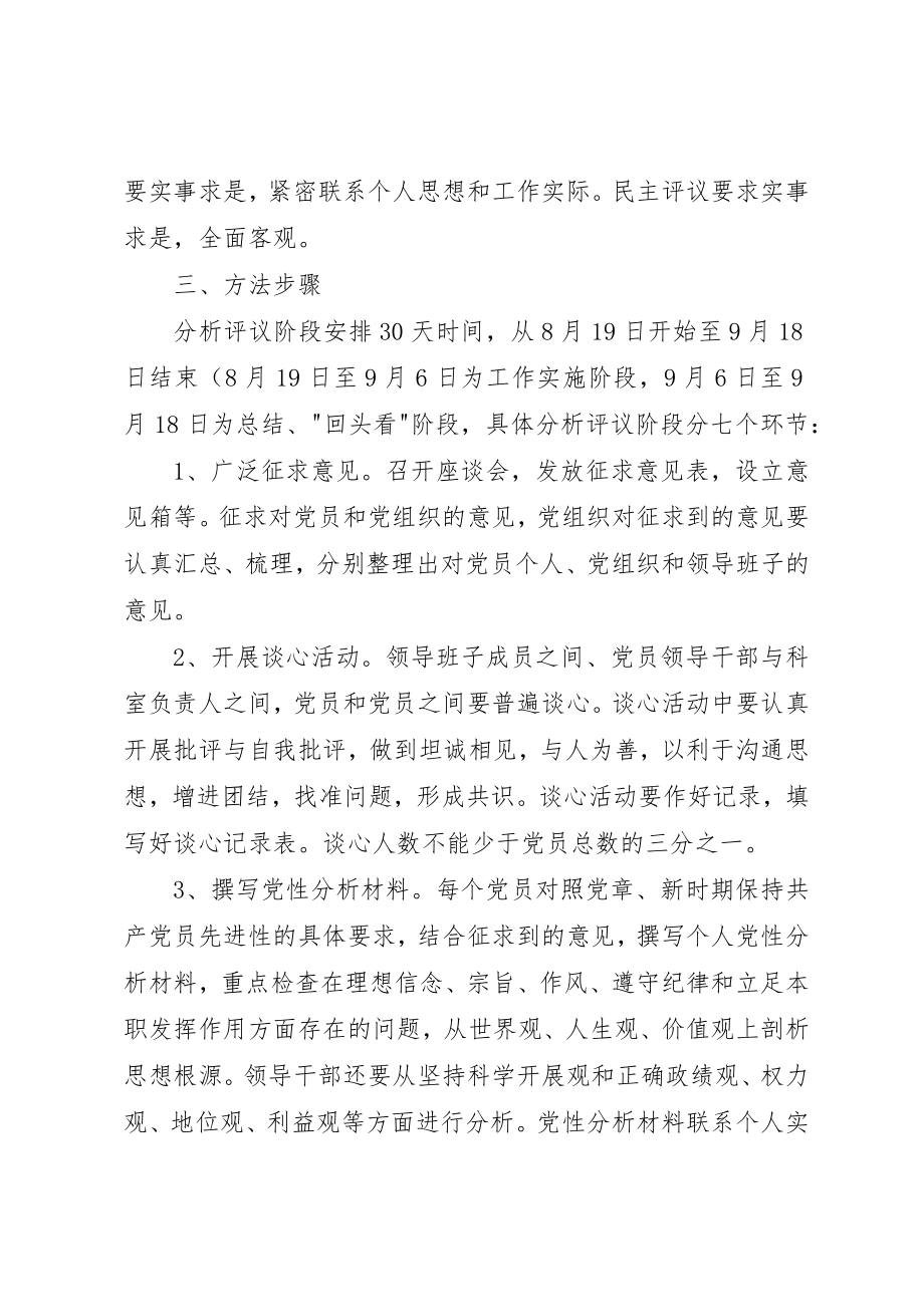 2023年党性分析民主评议方案.docx_第3页