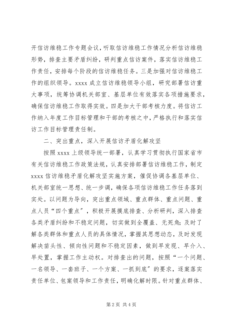 2023年公司信访工作目标管理责任书自查的报告.docx_第2页