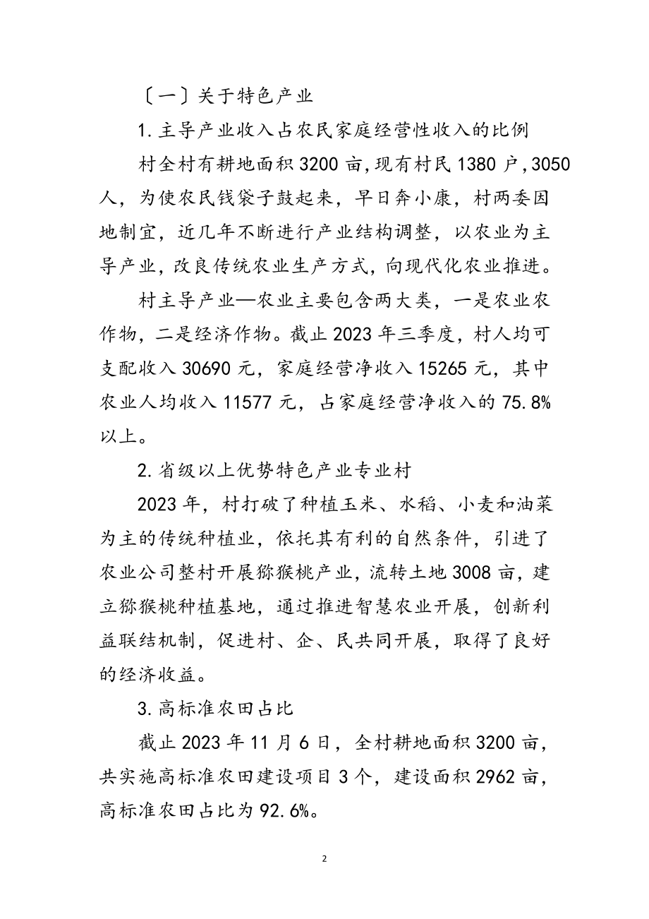 2023年全村乡村振兴战略自查报告范文.doc_第2页