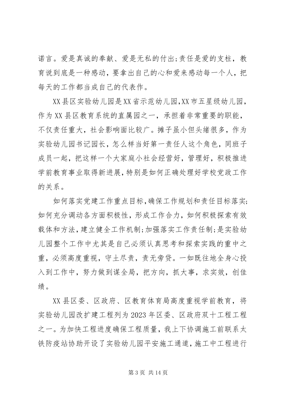 2023年党支部书记个人述职报告领导干部.docx_第3页