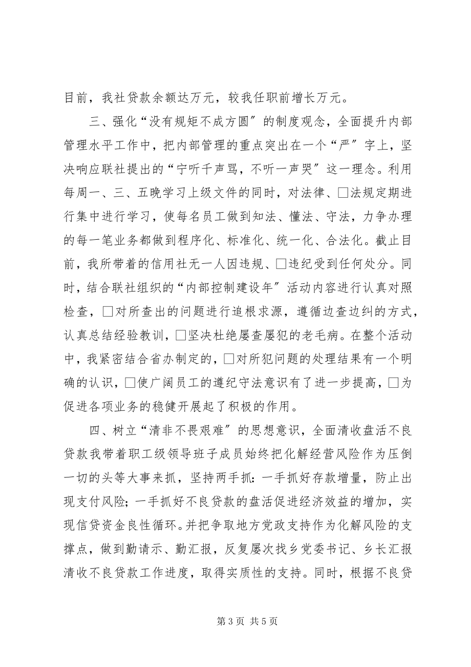 2023年助理经济师述职报告（信用社）.docx_第3页