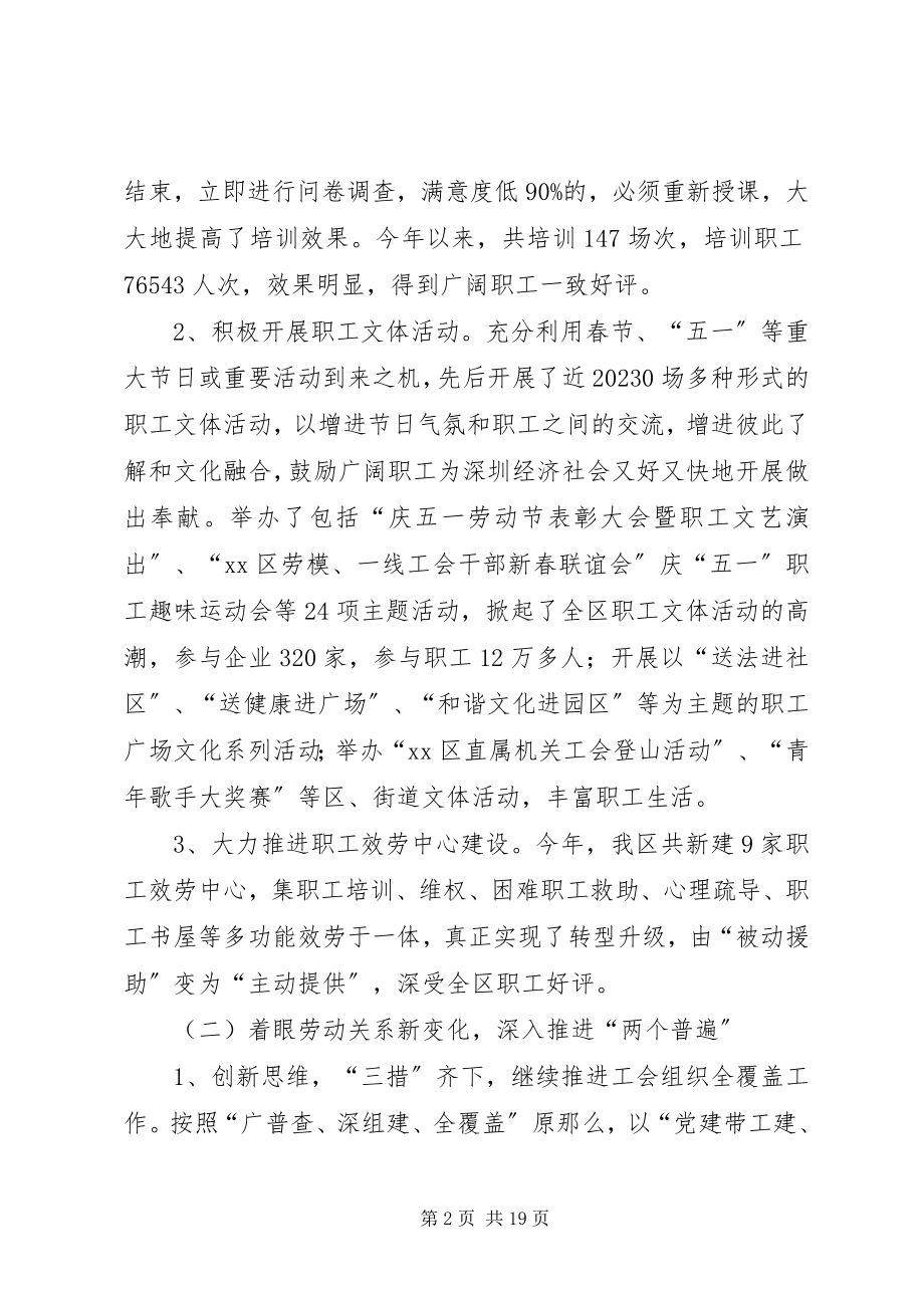 2023年区总工会年度工作报告材料.docx_第2页