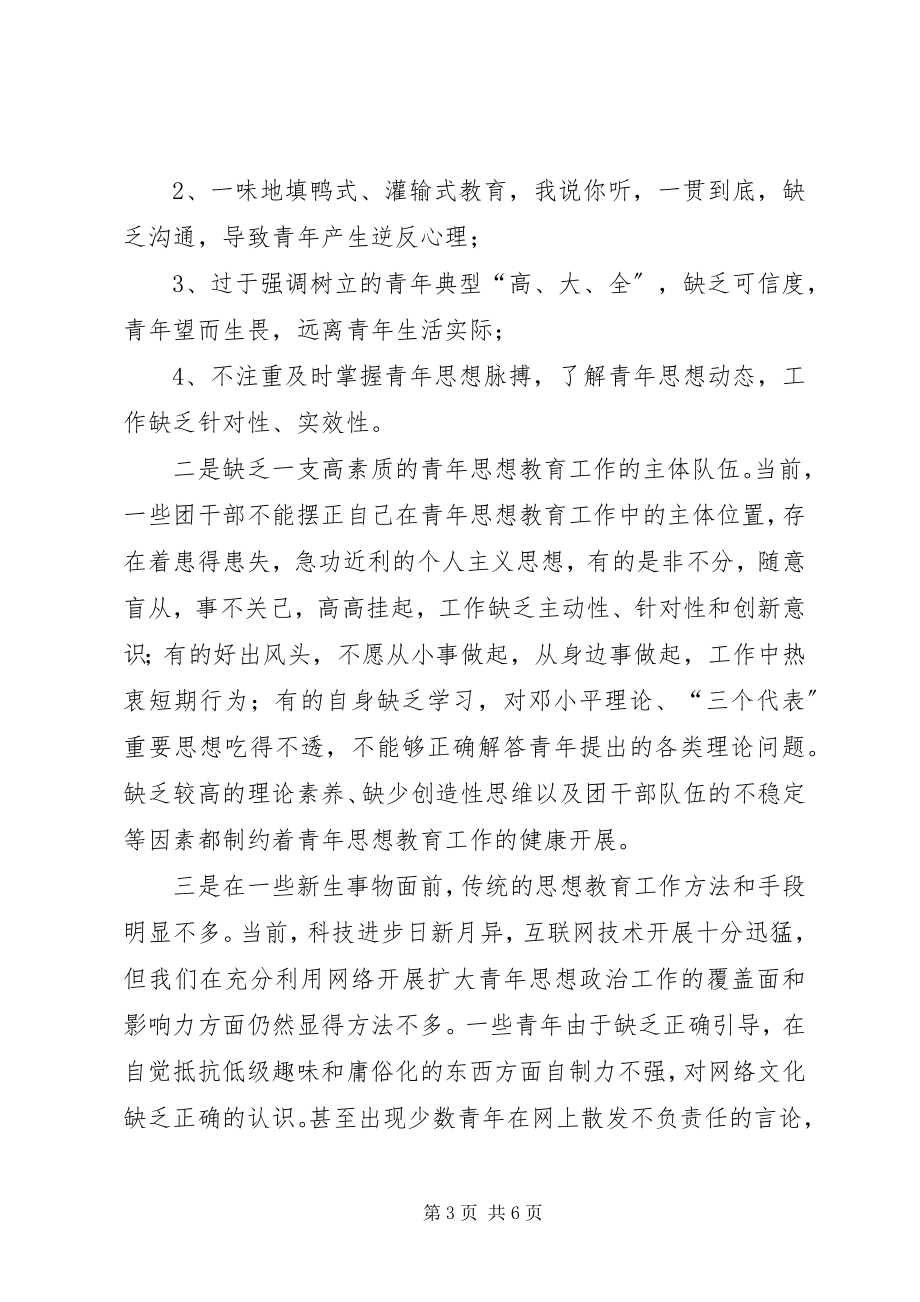 2023年共青团市委书记调研报告.docx_第3页