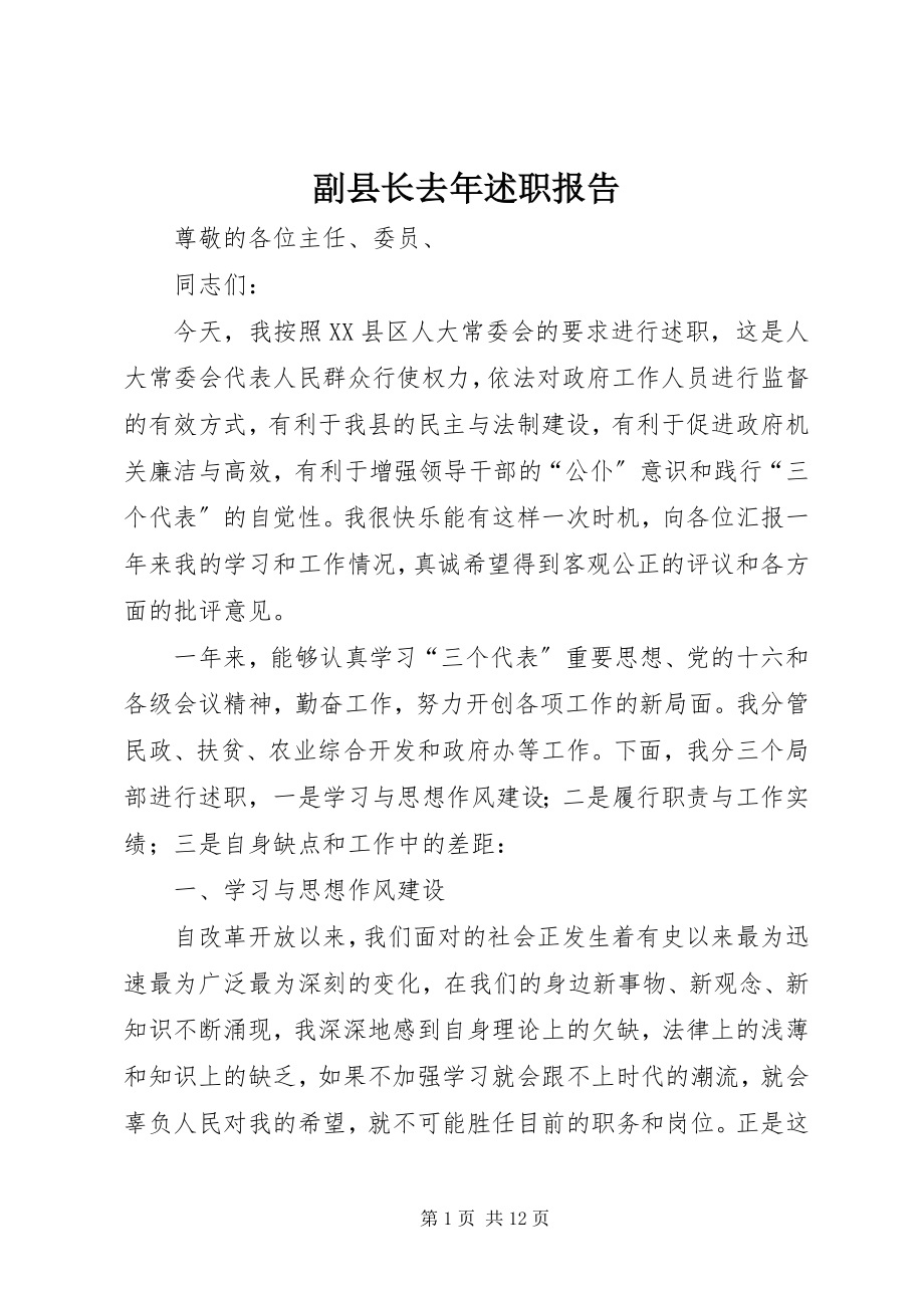 2023年副县长去年述职报告.docx_第1页