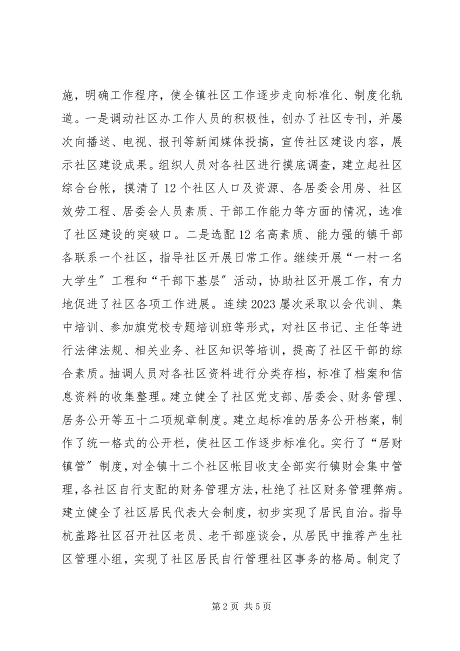 2023年分管社区副镇长述职报告.docx_第2页