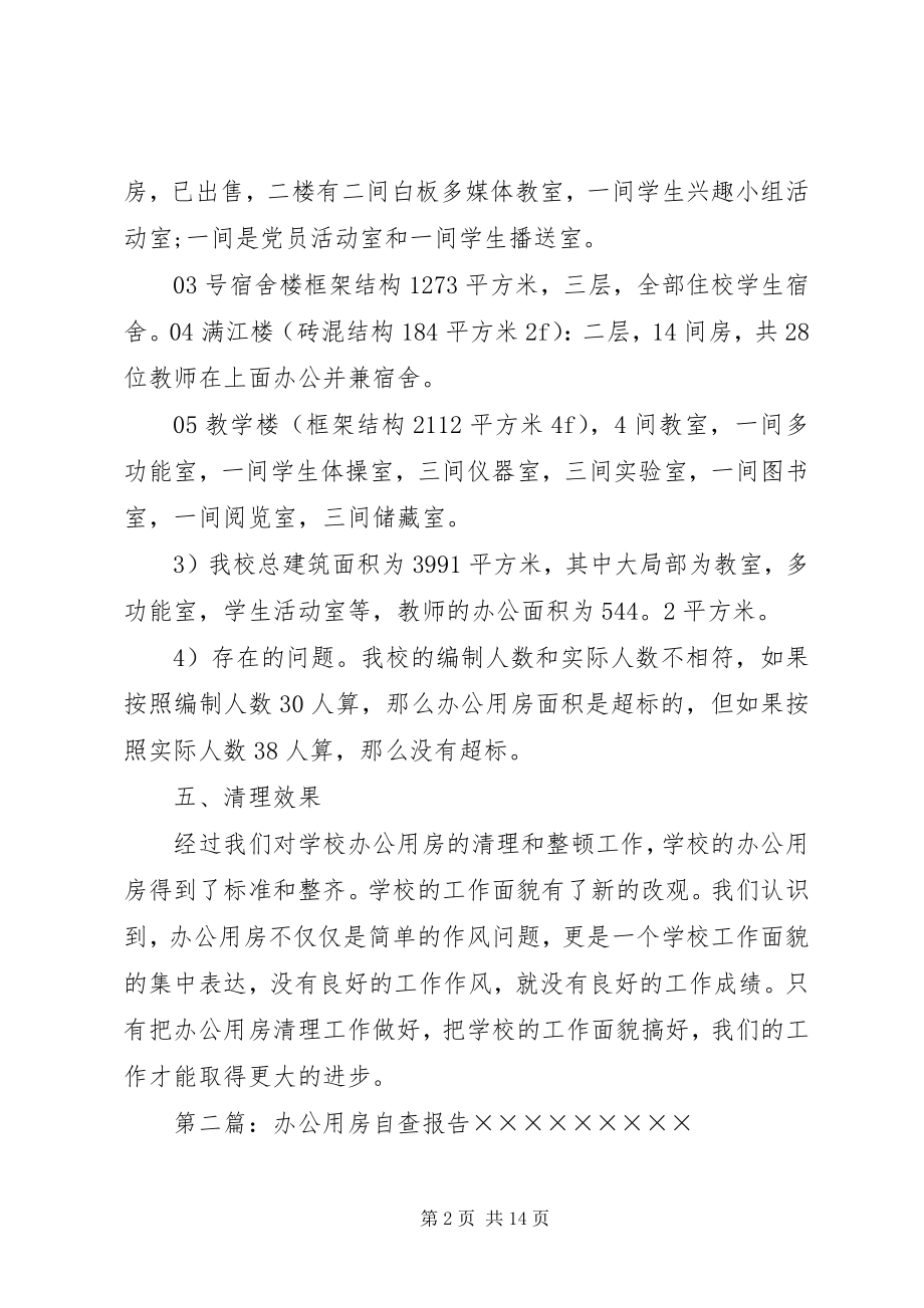 2023年办公用房自查报告新编.docx_第2页