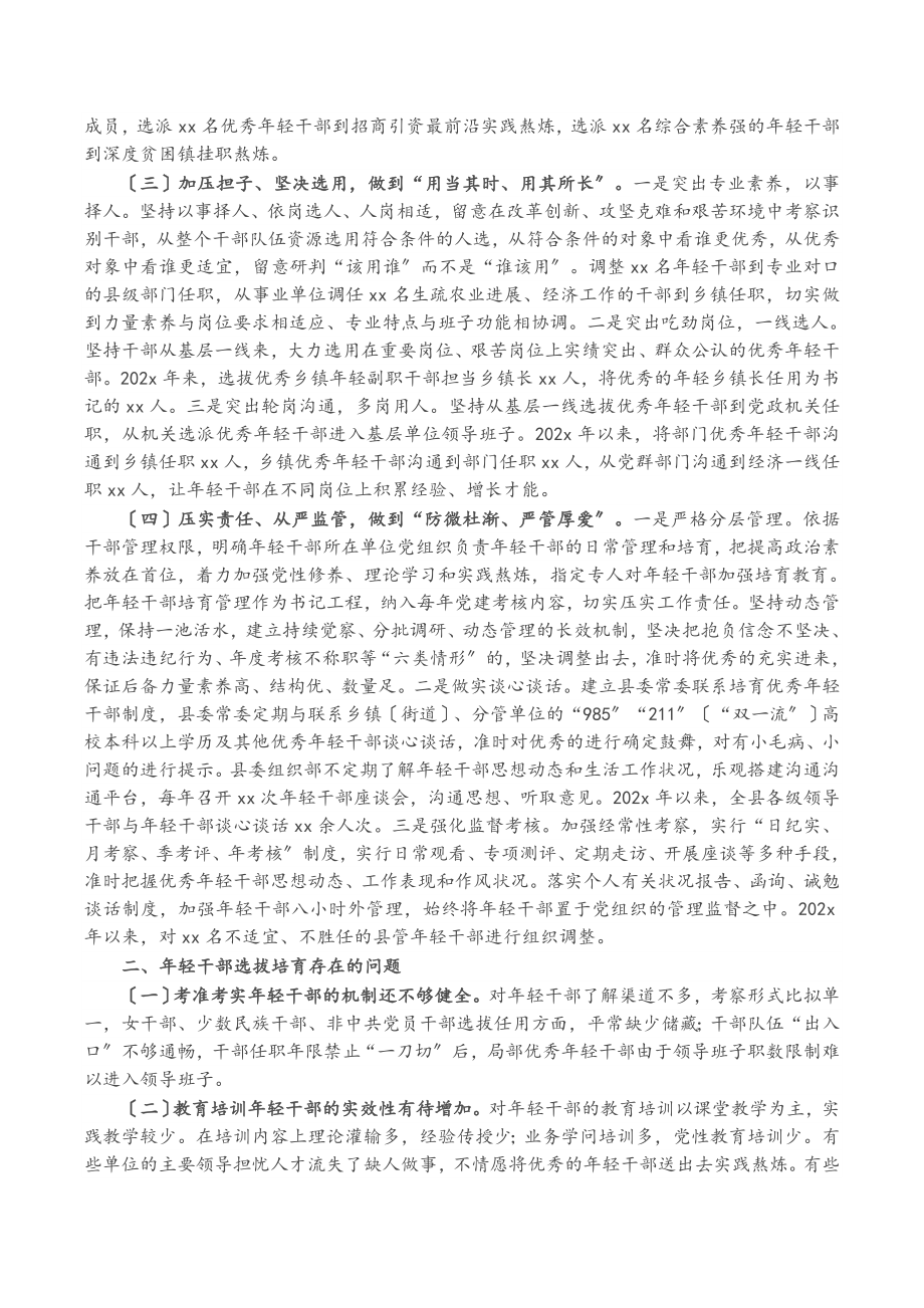 2023年关于培养选拔优秀年轻干部的调研报告.doc_第2页