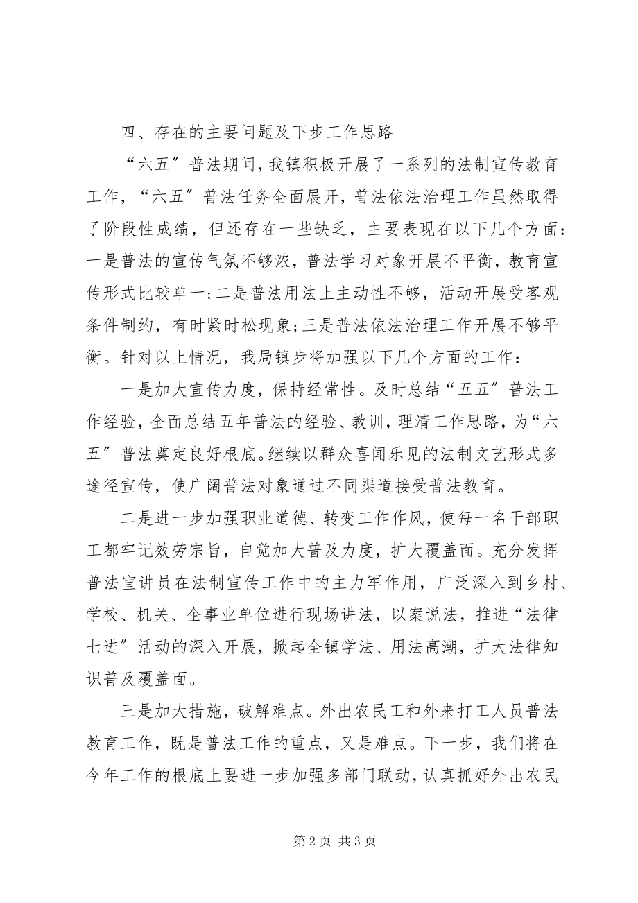 2023年六五普法工作的自查报告.docx_第2页