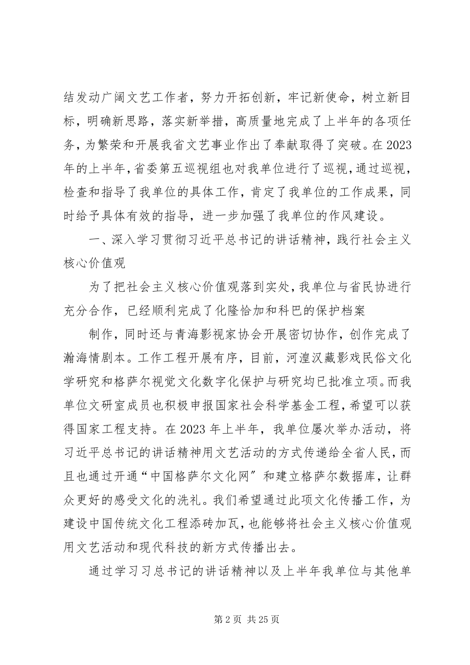 2023年关于上报省文联工作总结的报告.docx_第2页