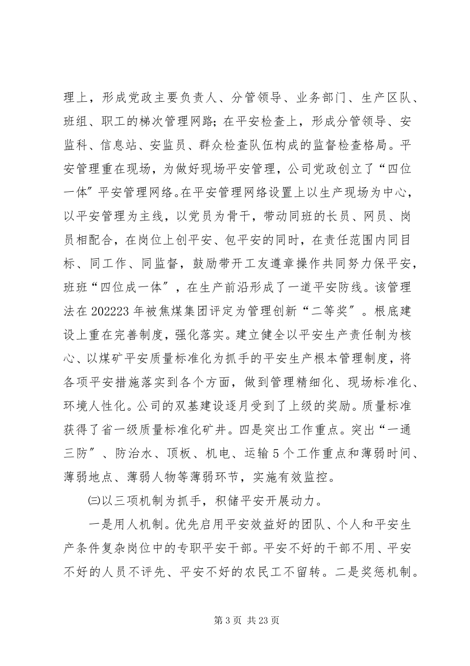 2023年分管公司安全工作的述职述廉报告.docx_第3页