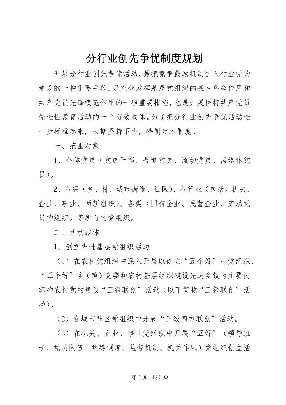 2023年分行业创先争优制度规划.docx_第1页