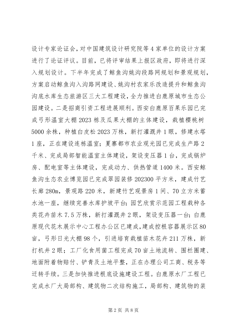 2023年农业示范区管委会工作报告材料.docx_第2页