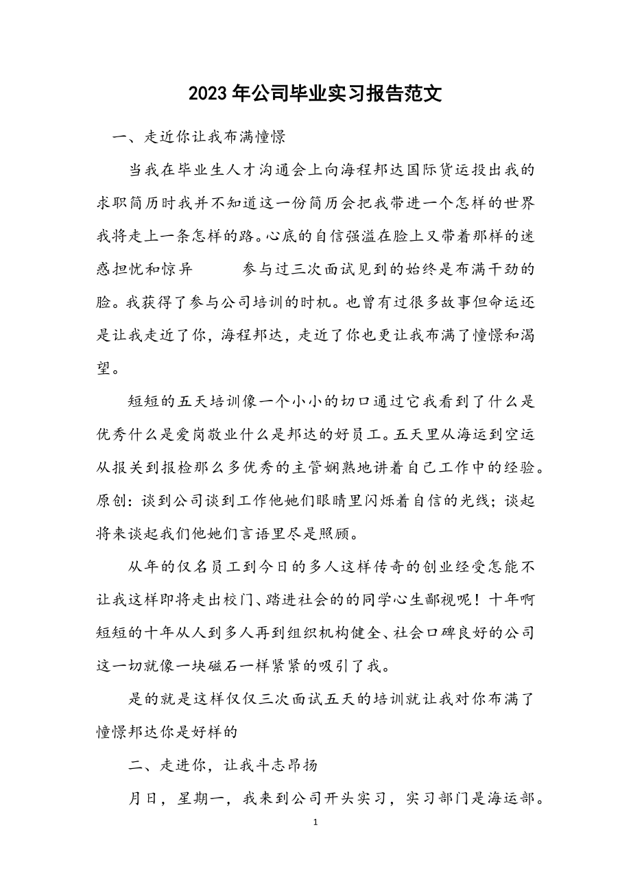 2023年公司毕业实习报告.docx_第1页