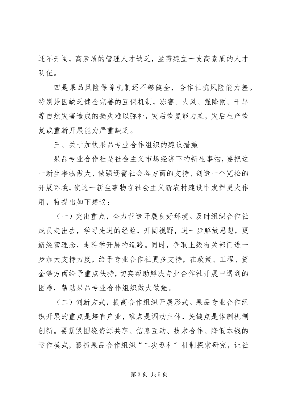 2023年加快果品专业合作社发展的调研报告.docx_第3页