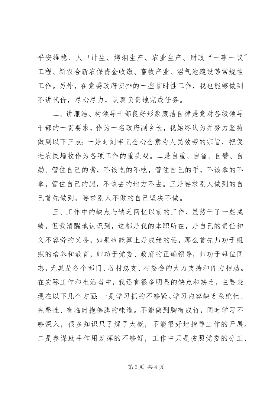 2023年副乡长述职述廉报告.docx_第2页