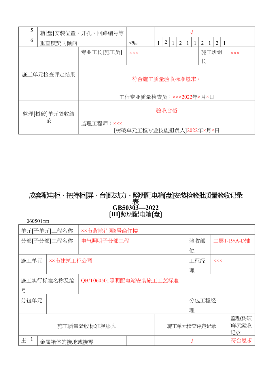 2023年建筑行业建筑电气工程质量验收表1.docx_第3页