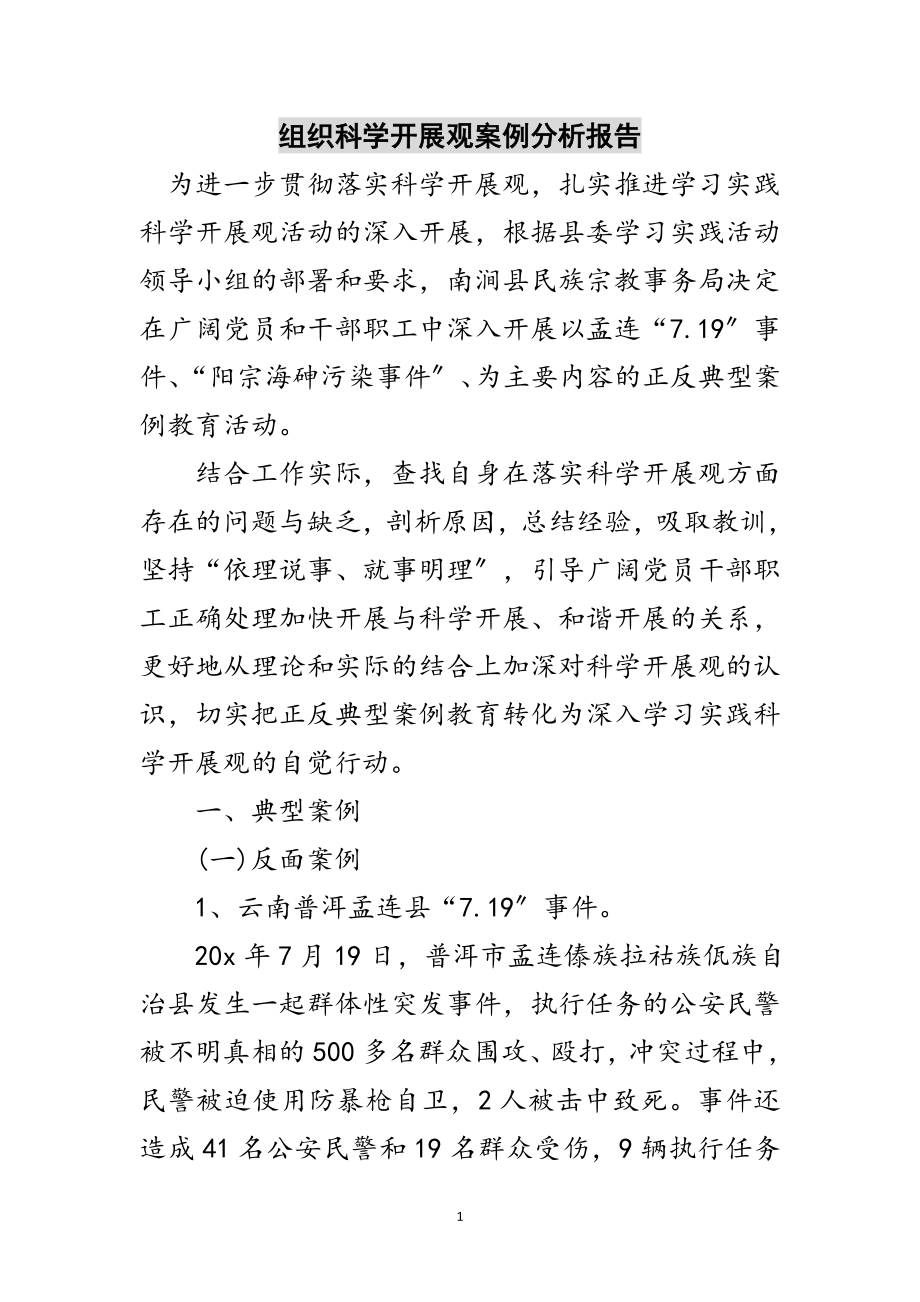 2023年组织科学发展观案例分析报告范文.doc_第1页