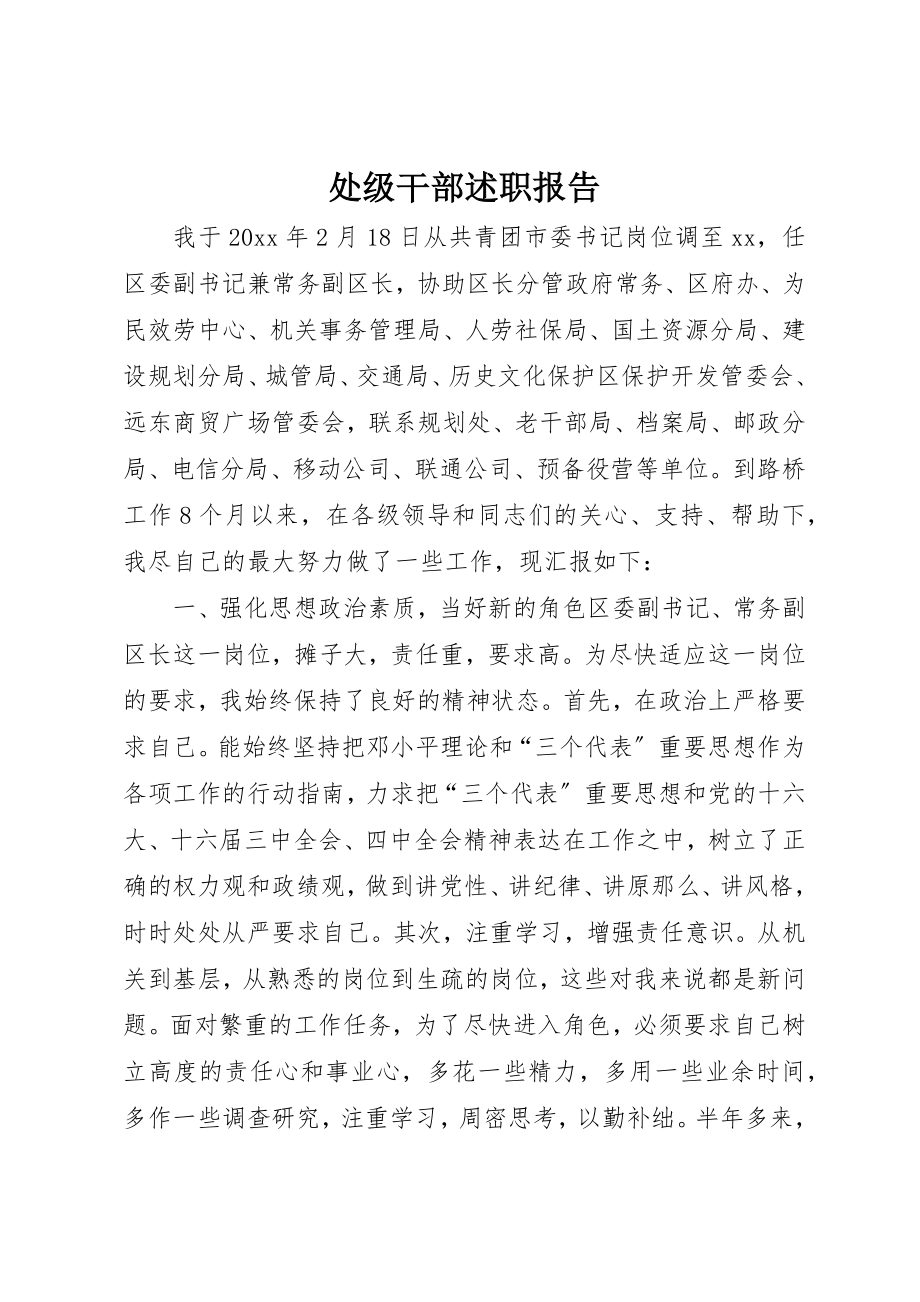 2023年处级干部述职报告.docx_第1页