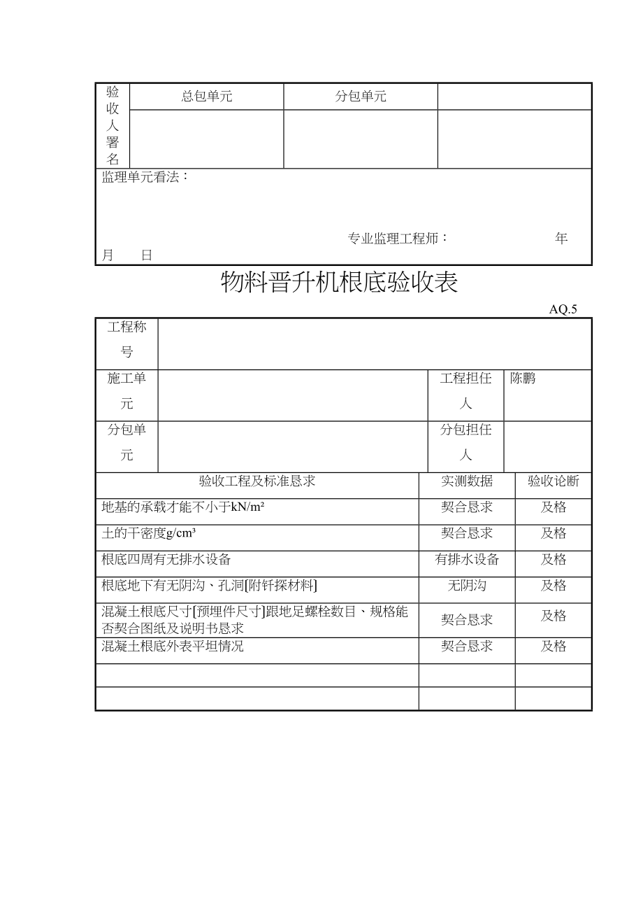 2023年建筑行业施工电梯基础验收表.docx_第3页