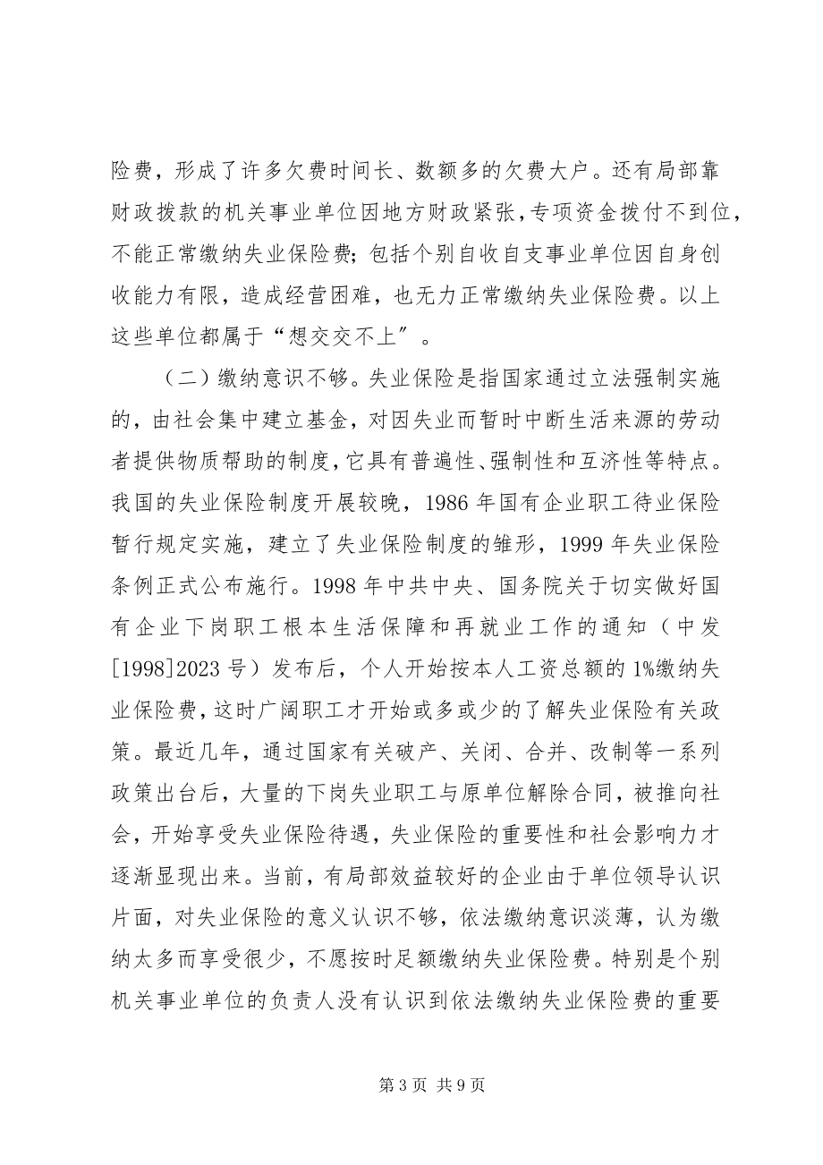 2023年失业保险欠费调研报告.docx_第3页