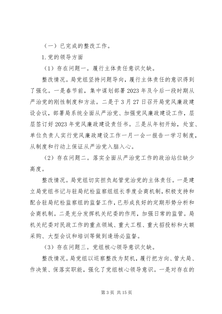 2023年民政局党组市委反馈意见整改情况报告.docx_第3页