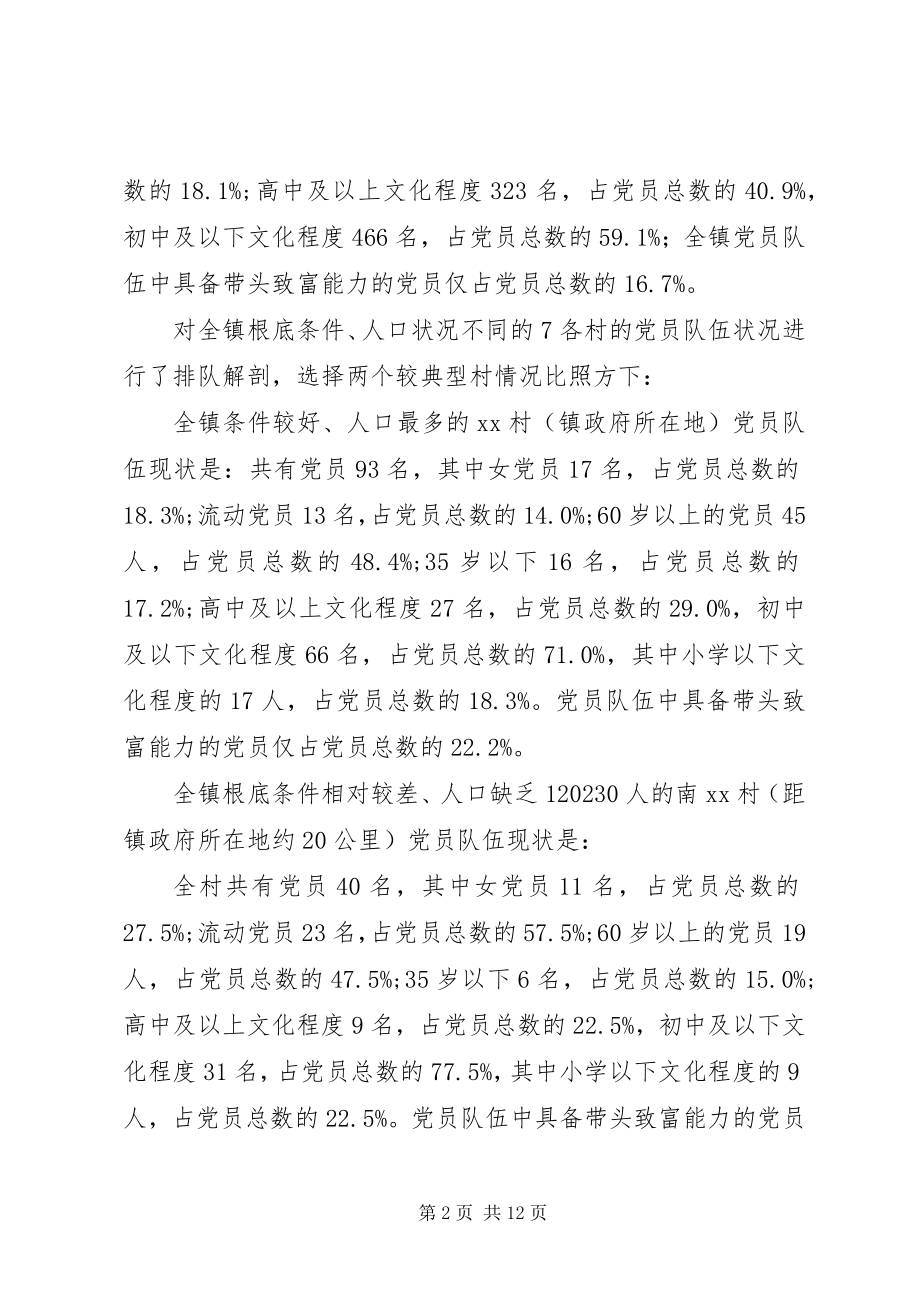 2023年新形势下加强XX镇党员教育管理的调研报告.docx_第2页