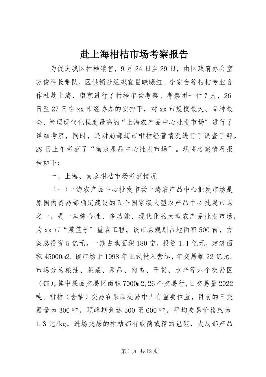 2023年赴上海柑桔市场考察报告.docx_第1页